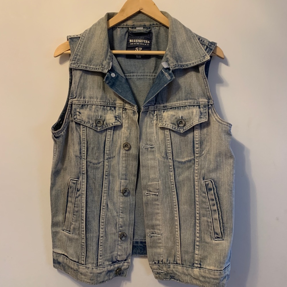 Bluenotes Lightwash Denim Vest Size S